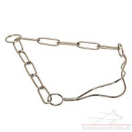 Verchromtes Hundehalsband für Ausstellung